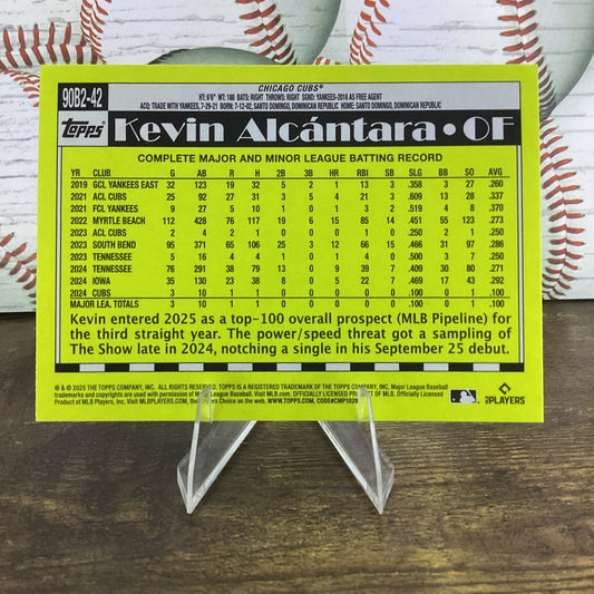 2025 Topps Series 2 - 1990 Topps Baseball Kevin Alcantara #90B2-42 (RC)