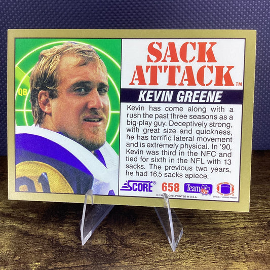 1991 Score - Sack Attack Kevin Greene #658
