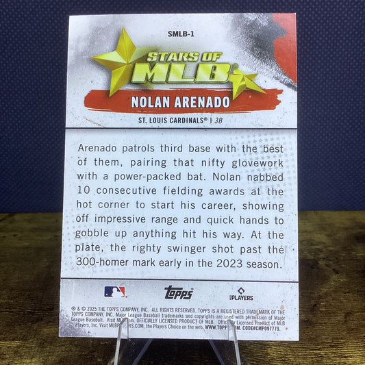 2025 Topps 2025 Topps Series One Stars of MLB Nolan Arenado Insert