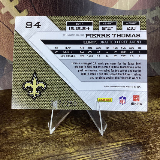 2010 Panini Threads - Pierre Thomas #94