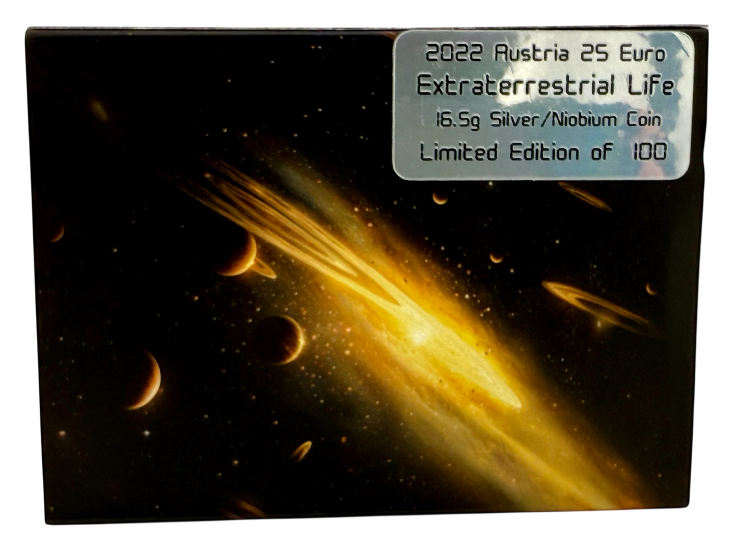 2022 Austria Extraterrestrial Life Silver & Niobium Coin NGC MS 70 Galaxy