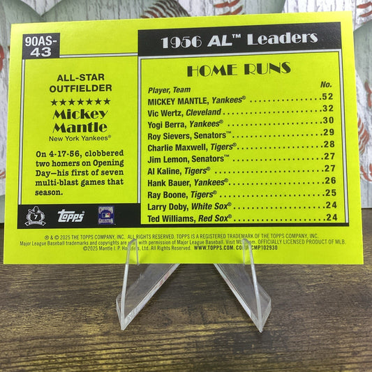 MICKEY MANTLE 2025 TOPPS SERIES 2 1990 ALL STAR 35TH ANNIVERSARY Yankees