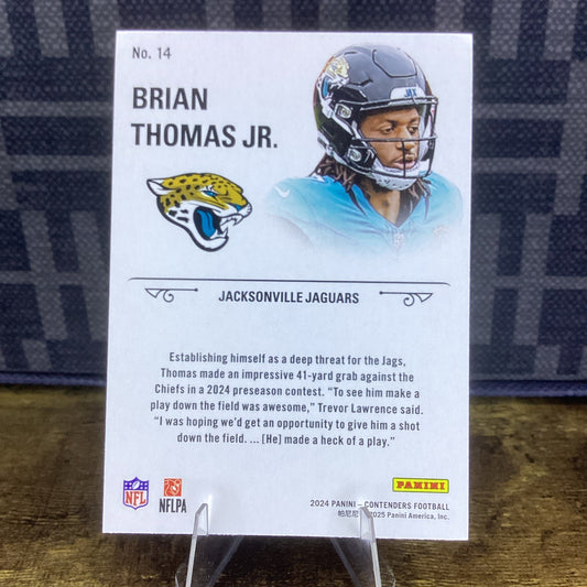Brian Thomas Jr. - 2024 Panini Contenders- Rookie Stallions (RC)