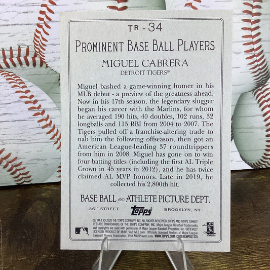 2020 Topps - Turkey Red 2020 Miguel Cabrera #TR-34