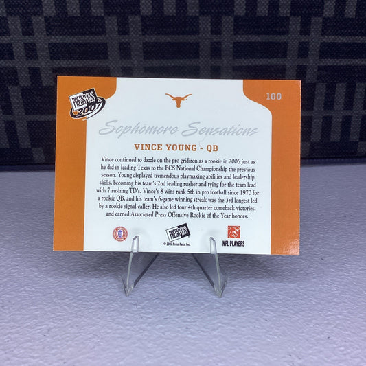 2007 Press Pass Sophomore Sensations Vince Young #100