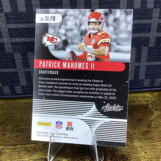 2020 Panini Absolute Star Gazing Patrick Mahomes II #SG-PM Kansas City Chiefs