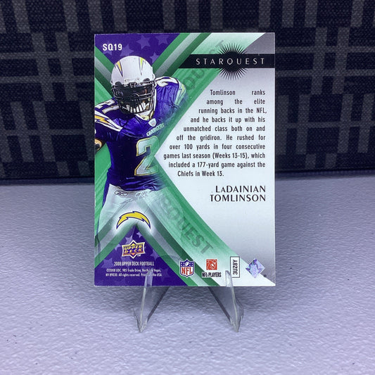 2008 Upper Deck Starquest Rainbow Green LaDainian Tomlinson #SQ19 HOF