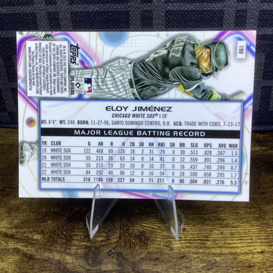 2023 Topps Chrome Cosmic Eloy Jimenez #190 Chicago White Sox