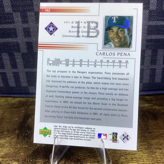 2002 Upper Deck Carlos Pena #162 Texas Rangers