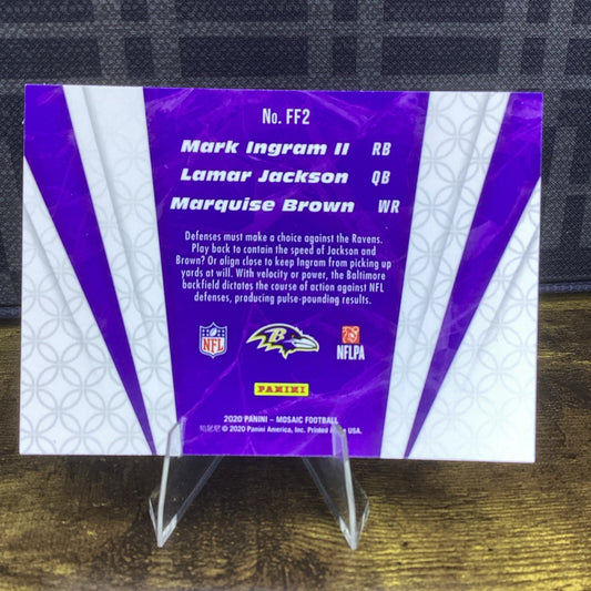 2020 Mosaic Flea Flicker Jackson Brown And Ingram Ravens 🔥🔥🔥🔥