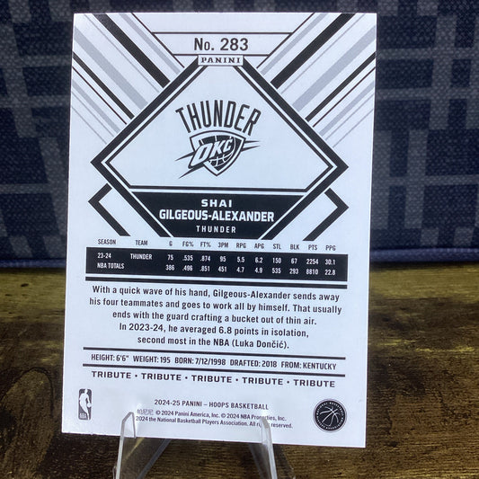 2024-25 Panini Nba Hoops Tribute Winter Shai Gilgeous-Alexander #283 Thunder