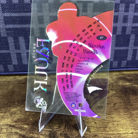 1999 Skybox EX Century Kevin Faulk #87 Rookie RC Clear RAINBOW HOLO