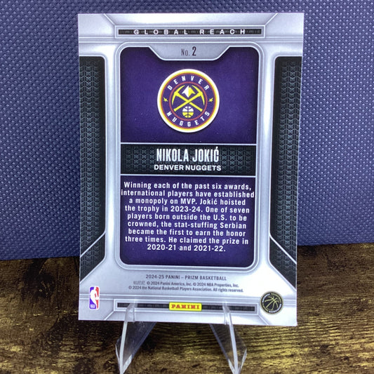 2024-25 Panini Prizm - Global Reach Nikola Jokić #2