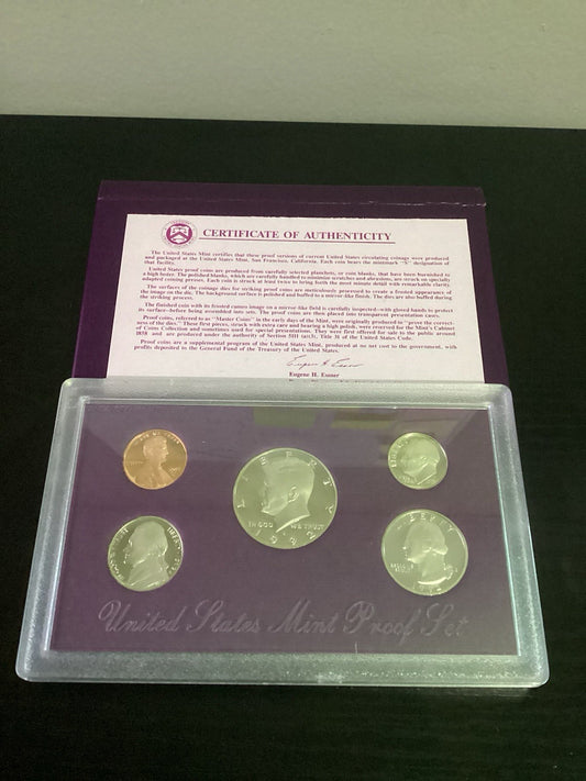 1992 Clad Proof Set U.S. Mint Original Government Packaging OGP COA