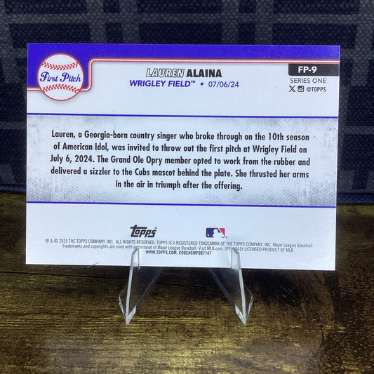 2025 Topps Lauren Alaina First Pitch #FP-9