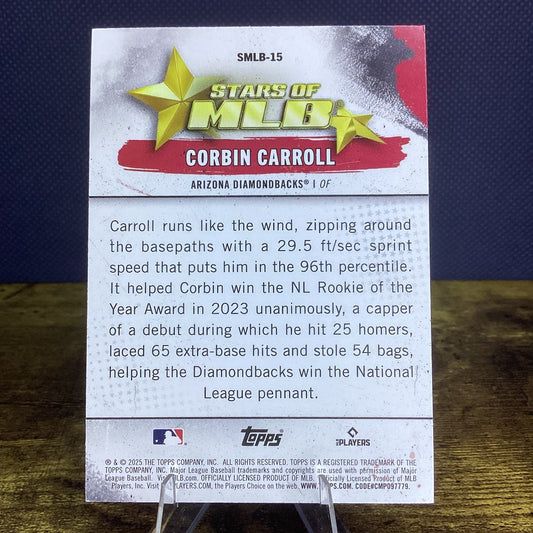 2025 Topps Series One Stars of MLB Corbin Carroll Insert