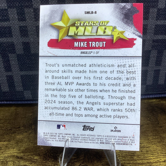 2025 Topps Stars of MLB#SMLB-8 Mike Trout