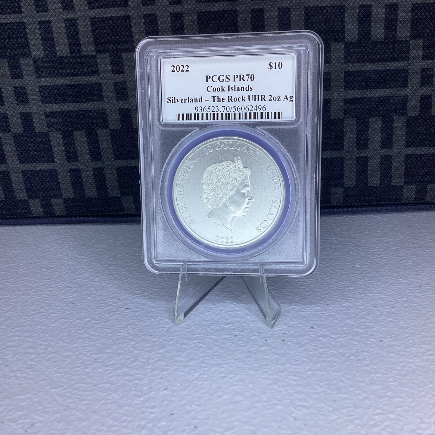 2022 SILVERLAND-THE ROCK UHR 2oz SILVER PCGS PR70 Signed by Susanna