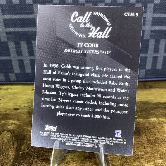 2025 Topps #CTH-3 Ty Cobb Call to the Hall