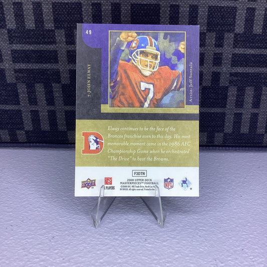 2008 Upper Deck Masterpieces #49 John Elway