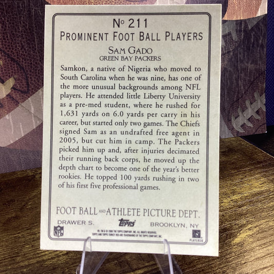 2005 Topps Turkey Red Sam Gado Samkon Gado #211 Rookie RC