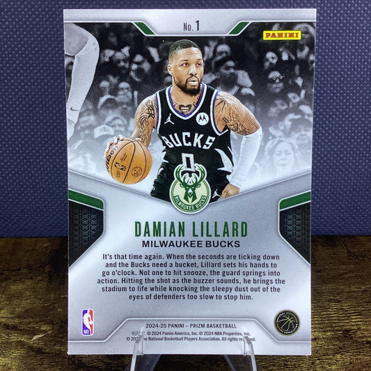 2024-25 Panini Prizm - Dominance Damian Lillard #1