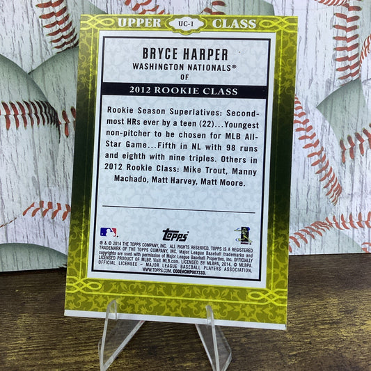 2014 Topps - Upper Class #UC-1 Bryce Harper Washington Nationals
