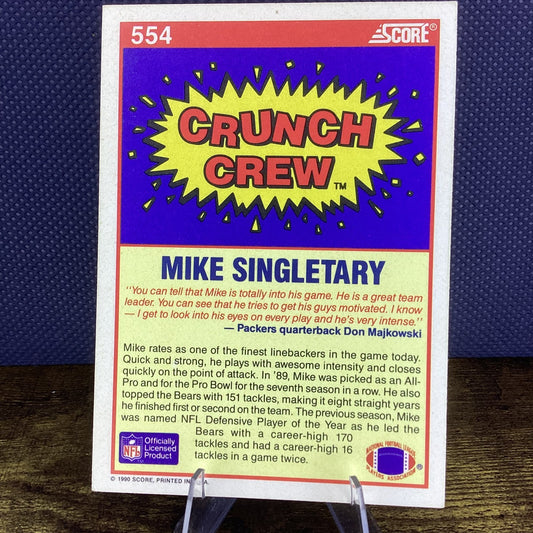 1990 Score - Mike Singletary #554 Bears Legend