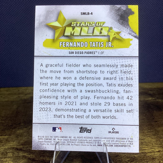 2025 Topps Series One Stars of MLB Fernando Tatís Jr. Insert