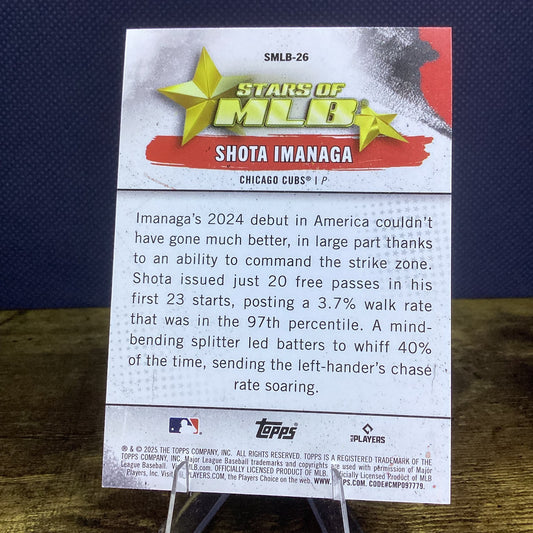 2025 Topps Series One Stars of MLB Shota Imanaga Insert