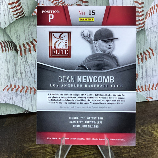 2014 Panini Elite Extra Edition - 15 SEAN NEWCOMB - Auto /399 Rookie NM