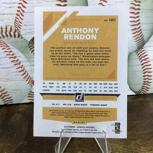 2019 Panini Donruss - Anthony Rendon #180 - STARS - Washington