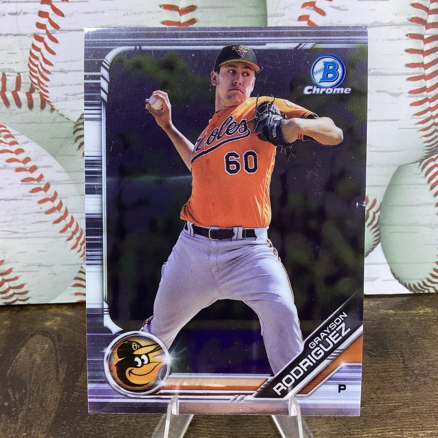 2019 TOPPS BOWMAN CHROME GRAYSON RODRIGUEZ - HOUSTON ORIOLES - BDC-121
