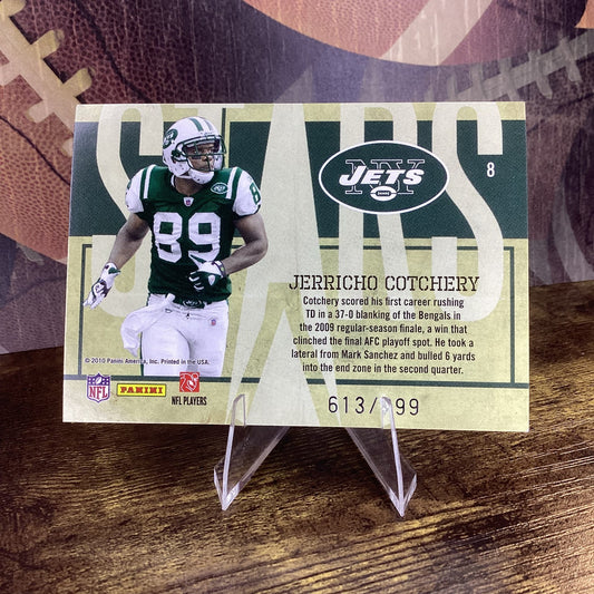 2010 Donruss Elite - Stars Jerricho Cotchery #8 Gold /999