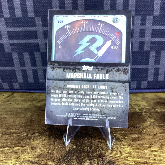 Marshall Faulk Voltiac 2025 Topps Resurgence Football #V-22