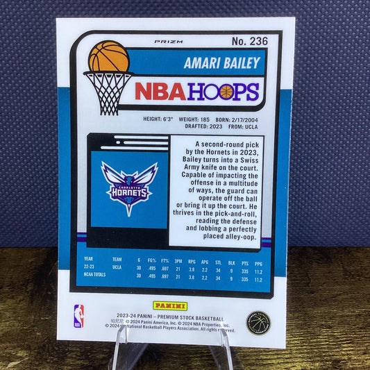 2023-24 Panini Nba Hoops Premium Stock - Amari Bailey #236 (RC)