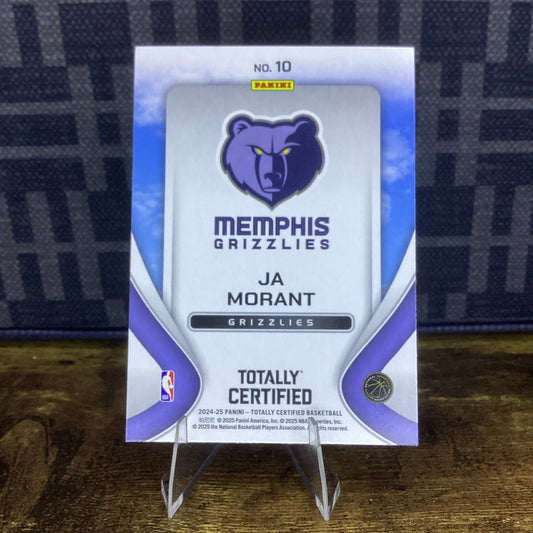 2024-25 Panini-Totally Certified #10 Ja Morant Franchise Foundations Grizzlies