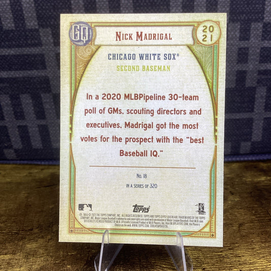 #18 Nick Madrigal - Chicago White Sox - 2021 Topps Gypsy Queen Baseball 18of320