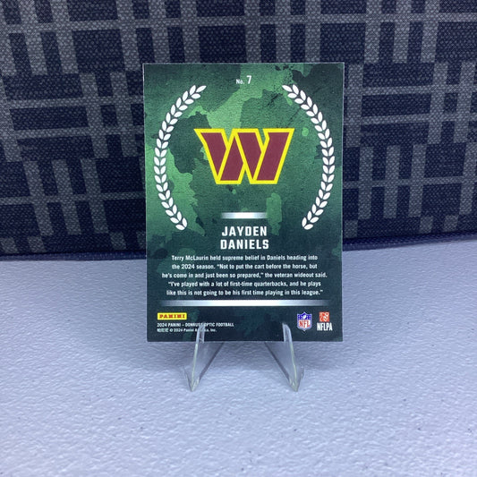 2024 Panini Donruss Optic Jayden Daniels Rookie Recruits RC Commanders