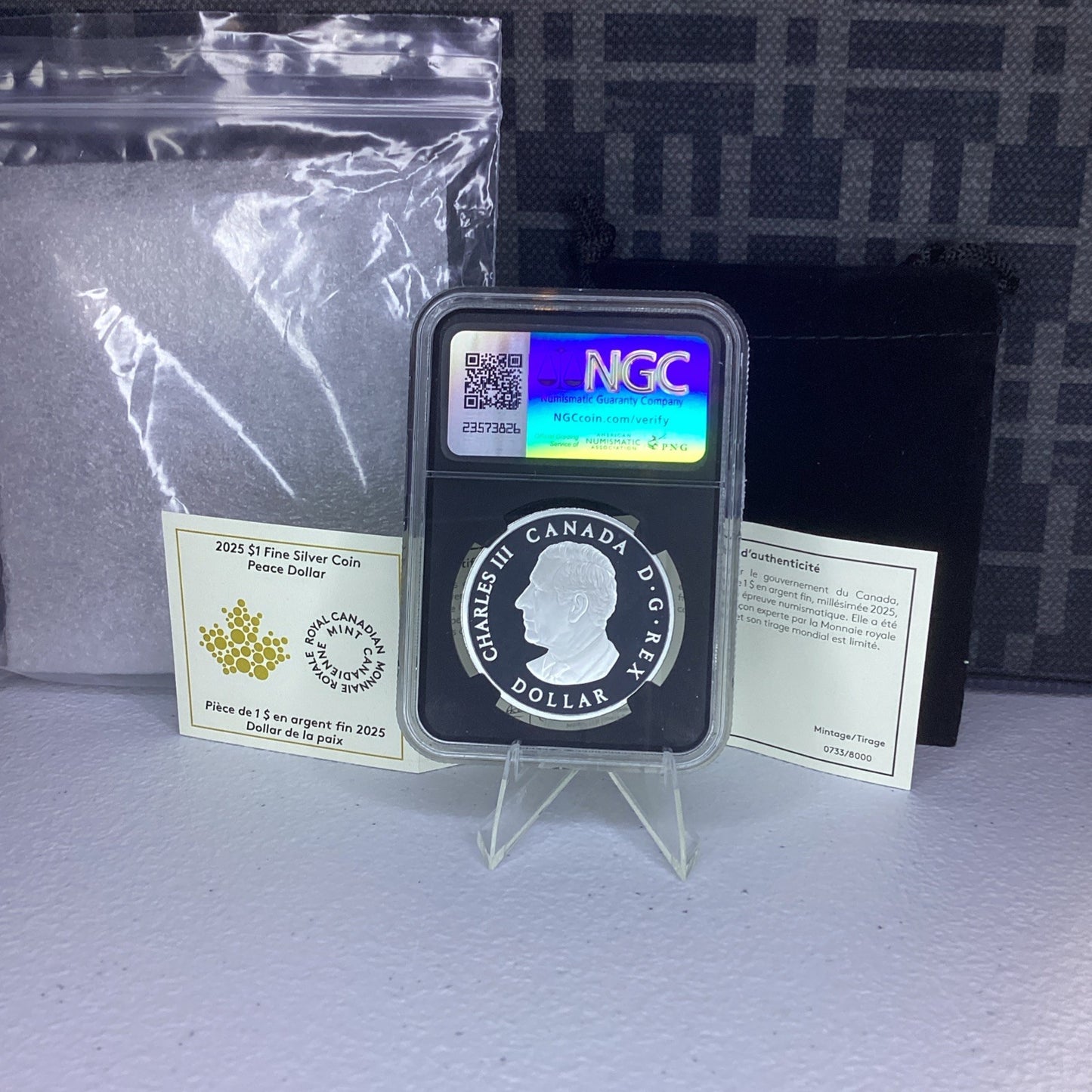 2025 $1 Canada 1oz Proof Silver Peace Dollar NGC PF70 UCAM FDOI Taylor Signature