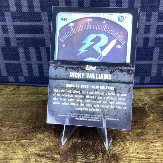 2025 TOPPS RESURGENCE FOOTBALL #V-24 - RICKY WILLIAMS - VOLTAIC CARD