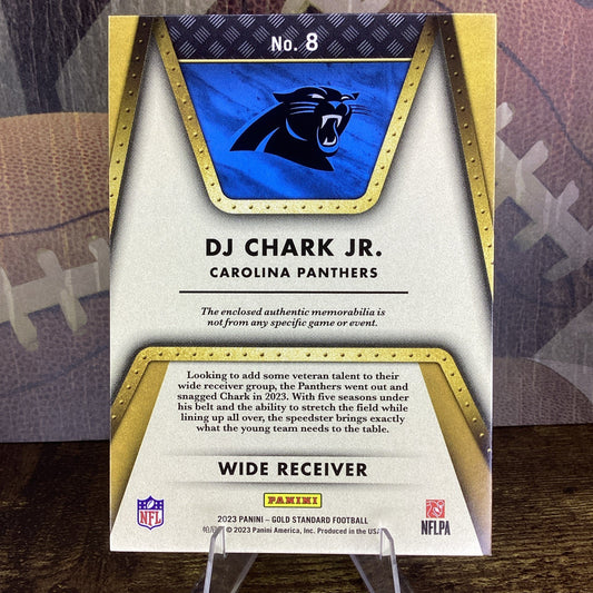 2023 Panini Gold Standard Football DJ Clark Jr. Gold Mine Patch 005/299 Panthers