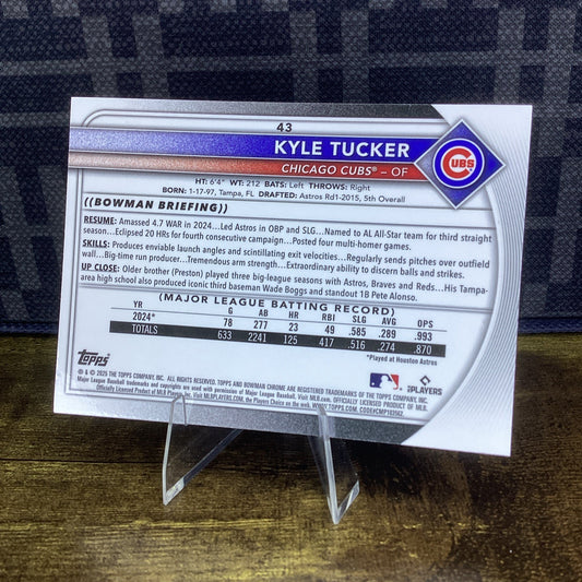 2025 bowman Kyle Tucker Mojo refractor #43