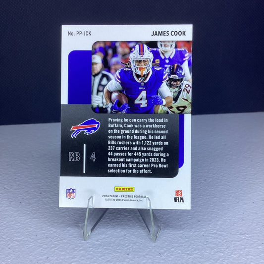 2024 PANINI PRESTIGE PRESTIGIOUS PROS JAMES COOK #PP-JCK