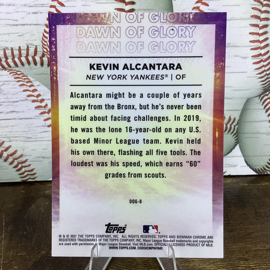 2021 Bowman Chrome - Dawn of Glory Kevin Alcantara #DOG-8 (RC) - Yankees