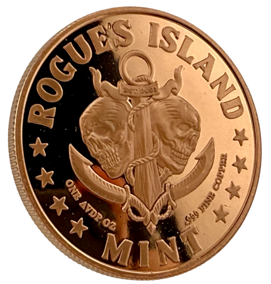 2026 COSMIC TRIP Colorized 1 Oz Copper Round in Capsule by Rogue Island Mint