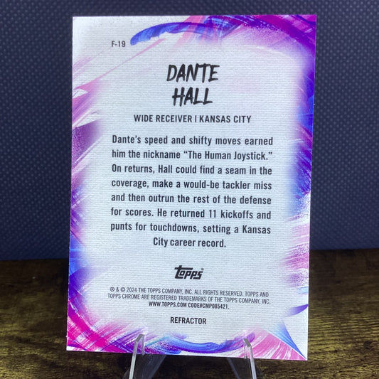 2024 Topps Chrome - Finesse Dante Hall #F-19 Refractor