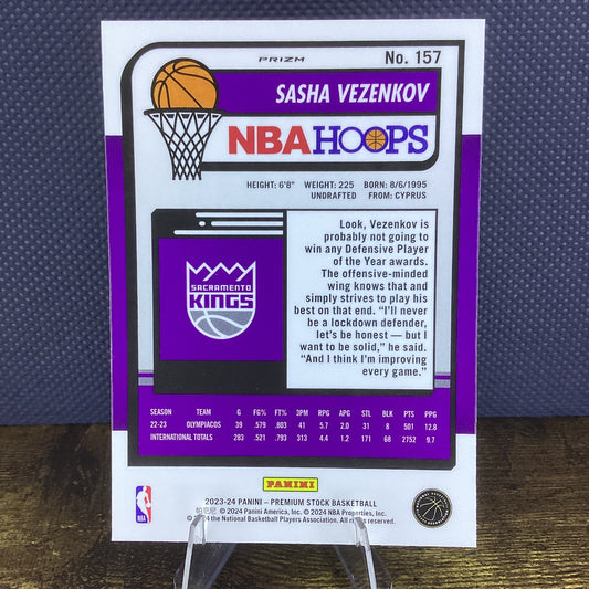 2023-24 Panini Nba Hoops Premium Stock - Sasha Vezenkov #157 (RC)