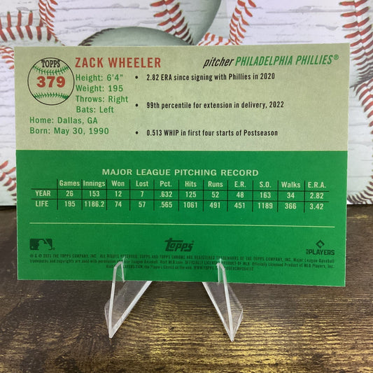 2023 Topps Chrome Platinum Anniversary - Zack Wheeler #379