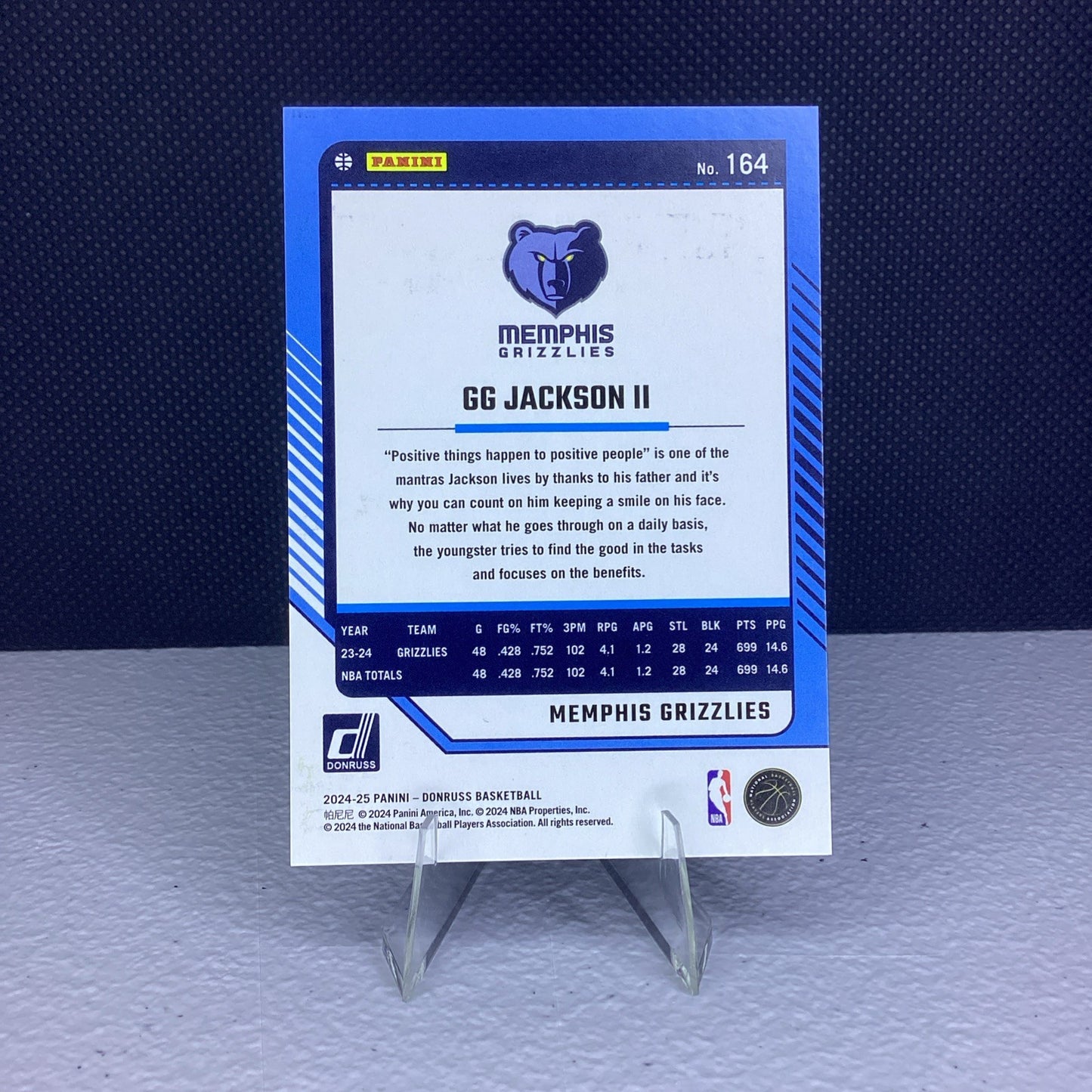 GG Jackson 164 Green Laser 2024-25 Donruss 07/30